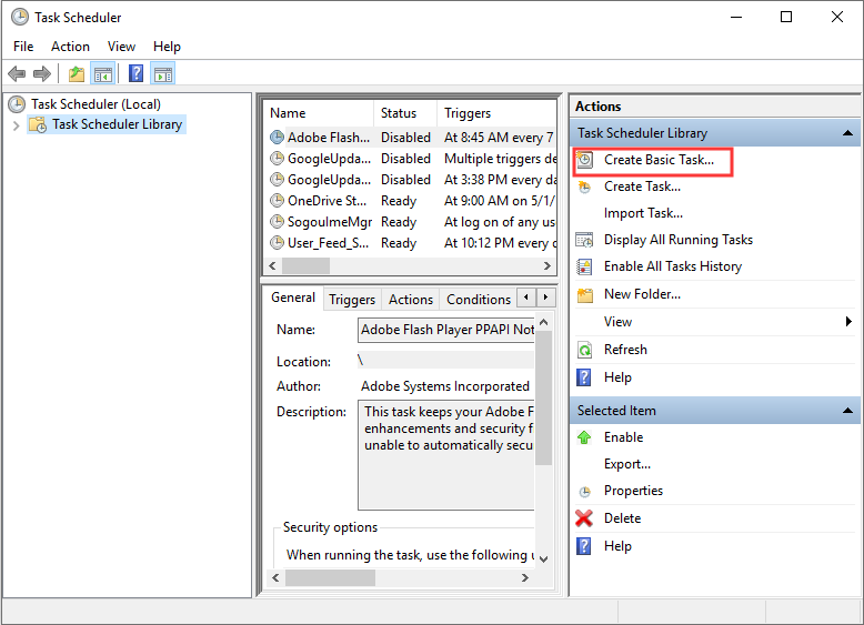 change task name in windows scheduler