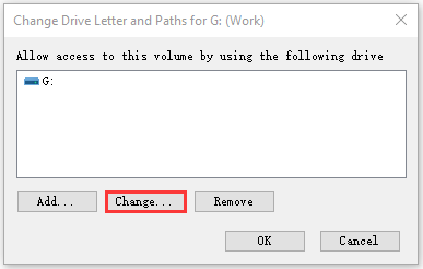 click the Change button