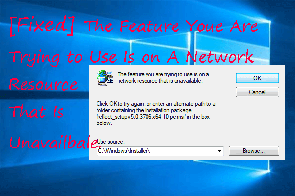funzionalità di installazione di Windows non disponibile