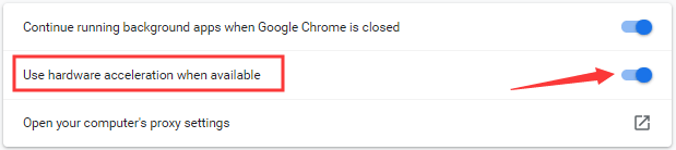 disable hardware acceleration