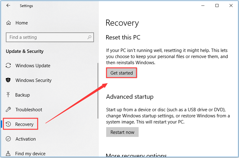 click Get started