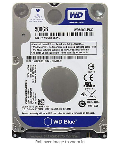 Western Digital PS3/PS4 hard drive WD500LPCX