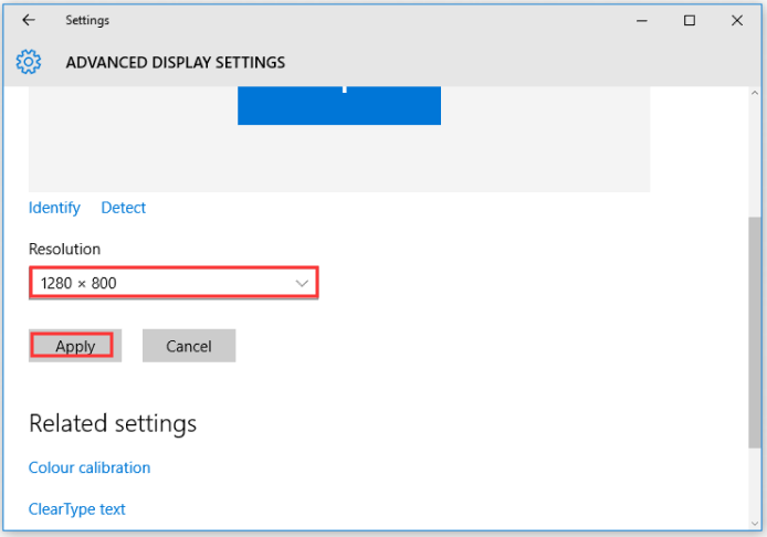 lowering the display settings