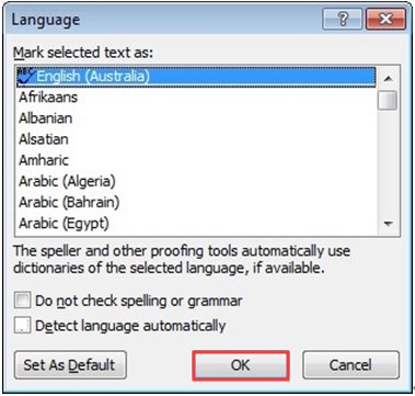 spell check on microsoft word is not working spell check on microsoft word is not working