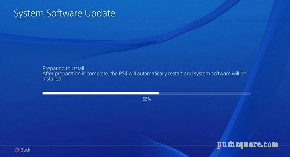 prepare to install the system software update