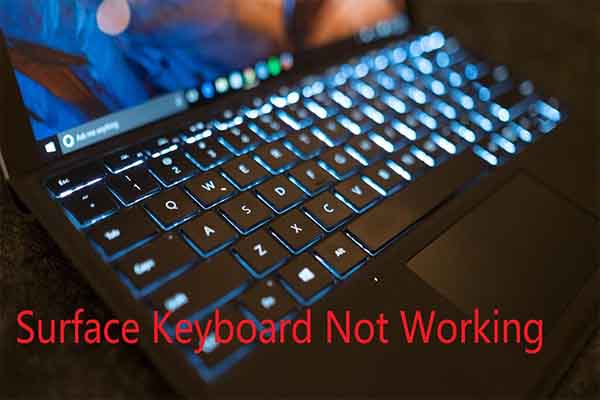 surface pro keyboard not lighting up