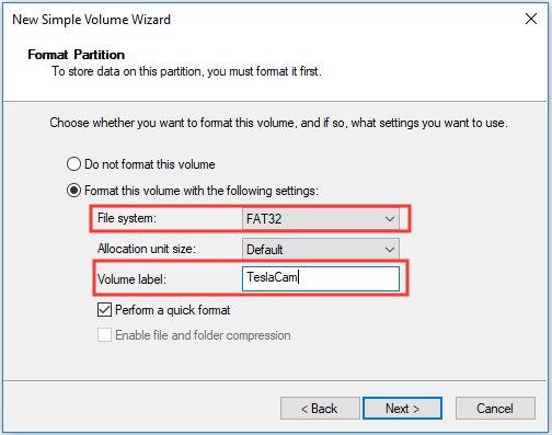 create 2 new partitions