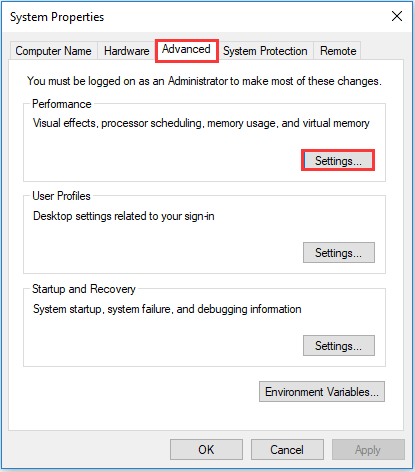 display adapter does not show all ram