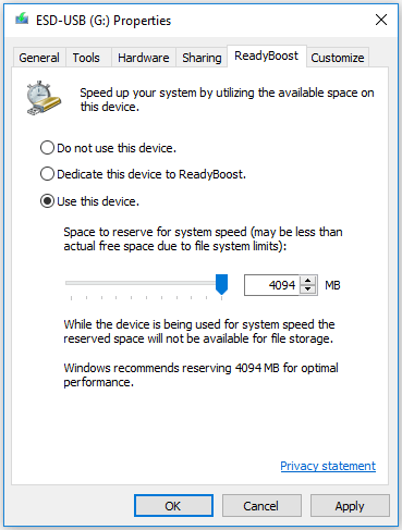 How to Use USB as RAM to Speed Up Windows
