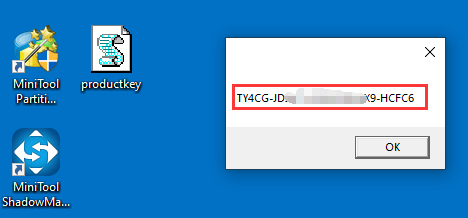 find Windows product key using VBScript