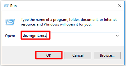 type the command and click ok