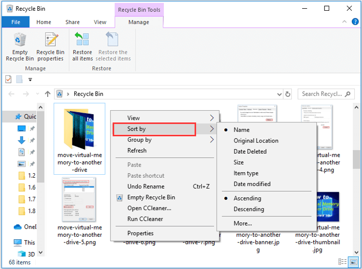 Full Guide to Change Recycle Bin Storage Settings in Win 10 MiniTool