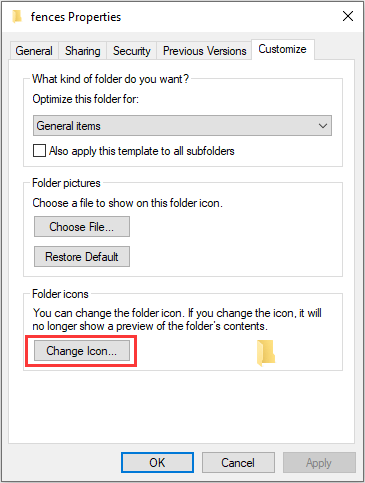 change folder icons