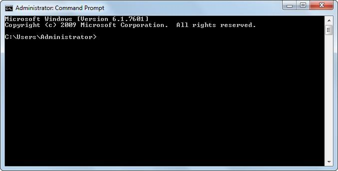run CMD as administrator