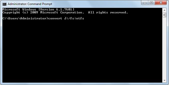 run the formatting command