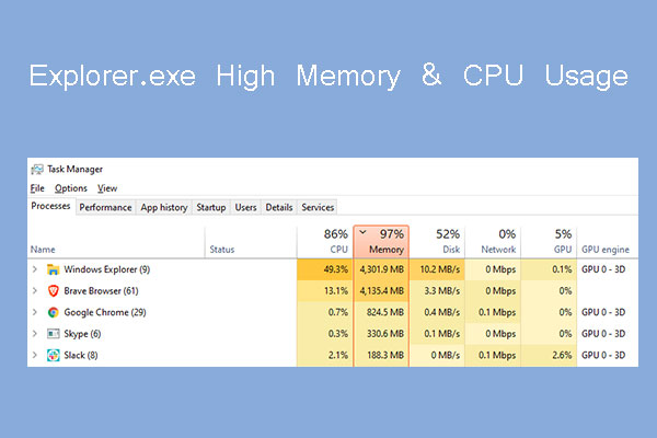 Chirurgie volwassene zonlicht How to Fix Explorer.exe High Memory & CPU Usage in Windows 10