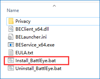 install BattlEye Service manually