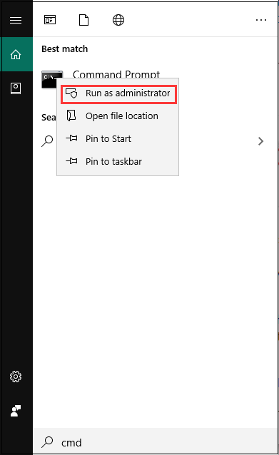 run command prompt as administrator