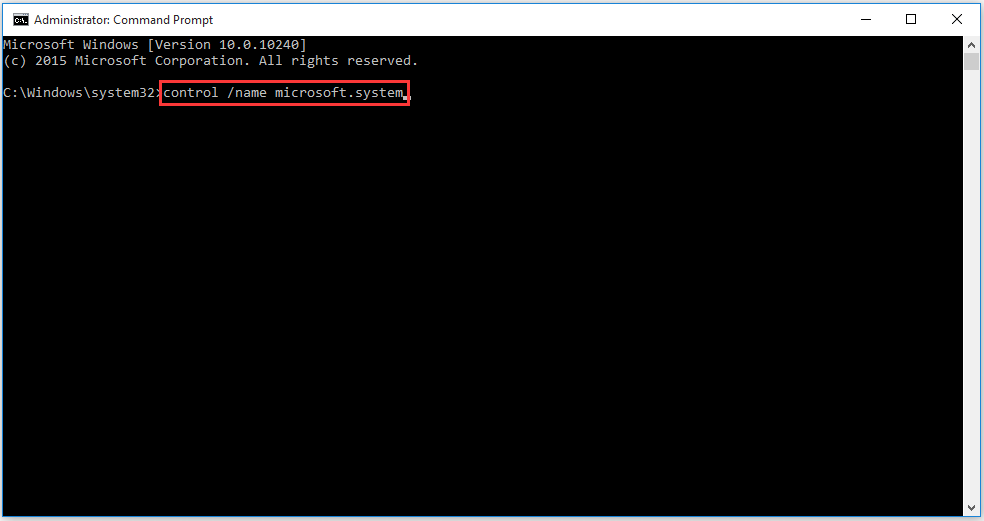 open the system information window