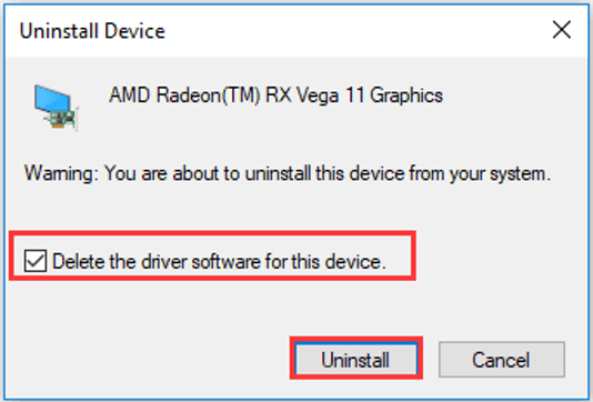 uninstall graphics card driver