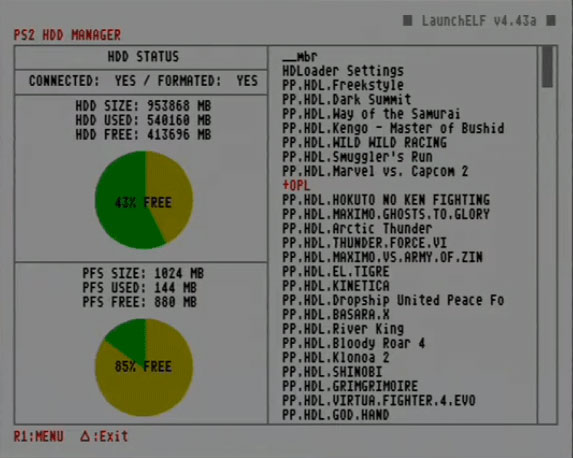 PS2 - OPL 1627-DB-TA-784dc3f memory problem?