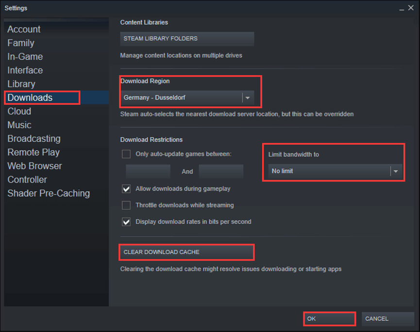 steam download slow