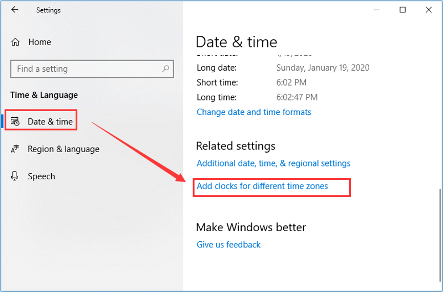 add clocks for different time zones