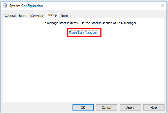 choose Open Task Manager