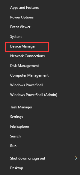 select the Device Manager