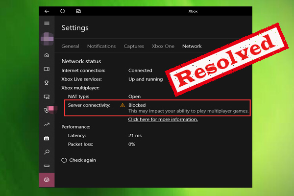 noodsituatie niemand Geschiktheid How to Fix Xbox App Server Connectivity Blocked on Windows 10
