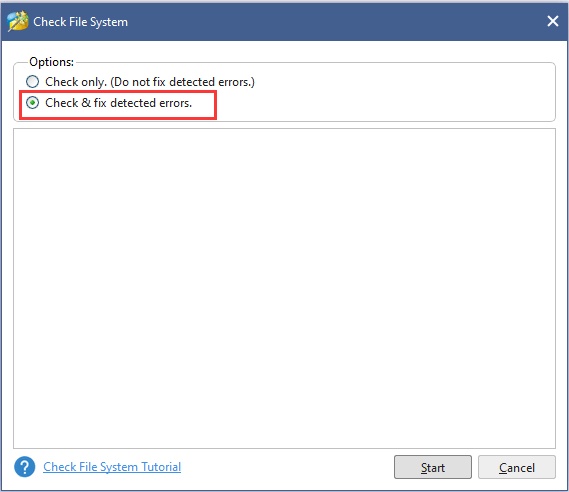 choose a scanning option