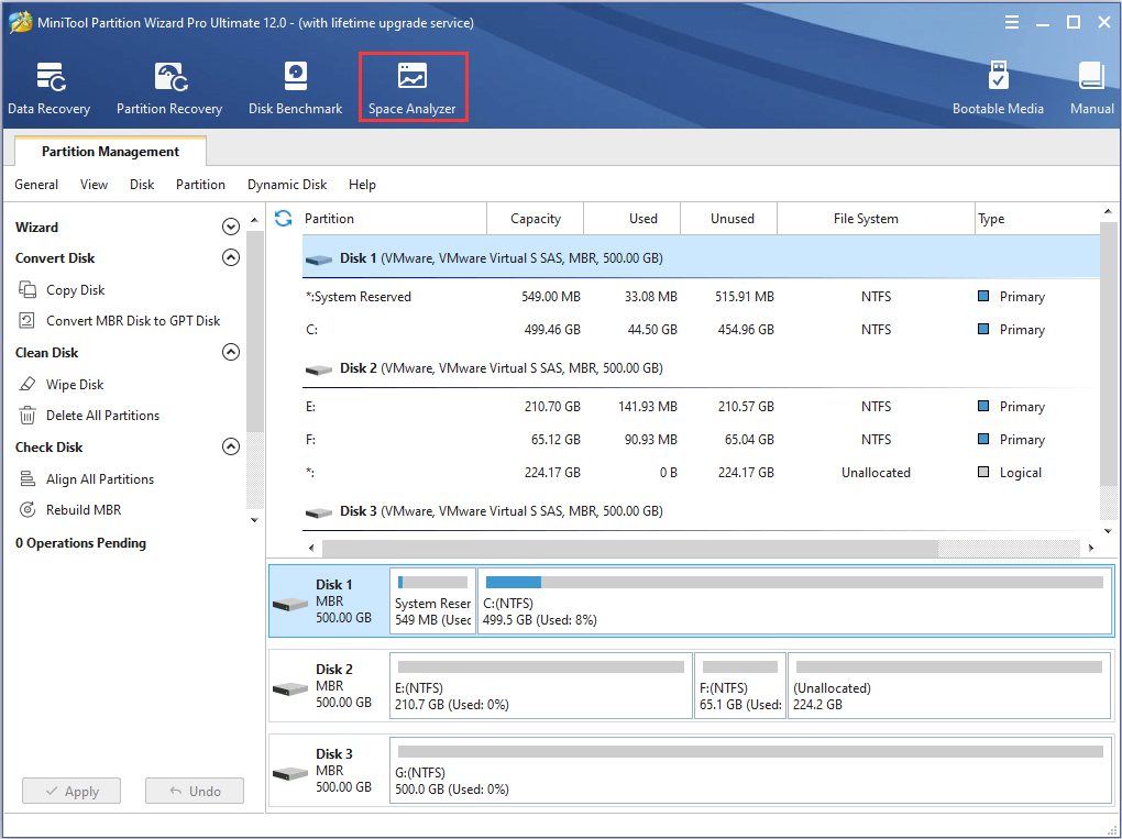 click Space Analyzer