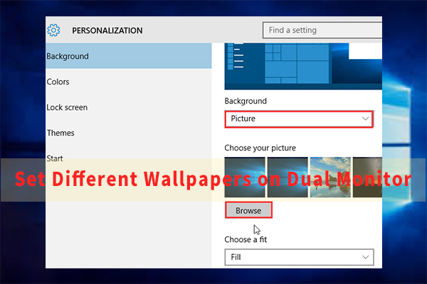 How to Set Different Wallpapers on Dual Monitors Windows 10