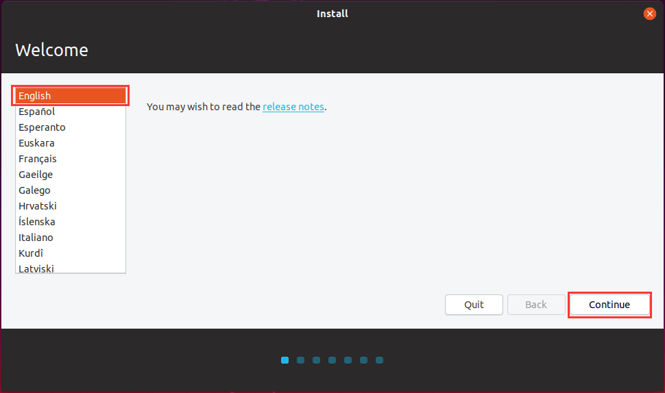 choose language preference