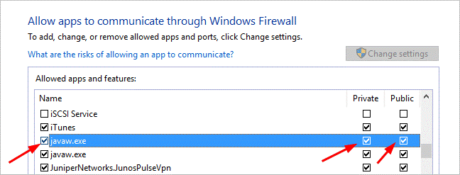 check javaw.exe