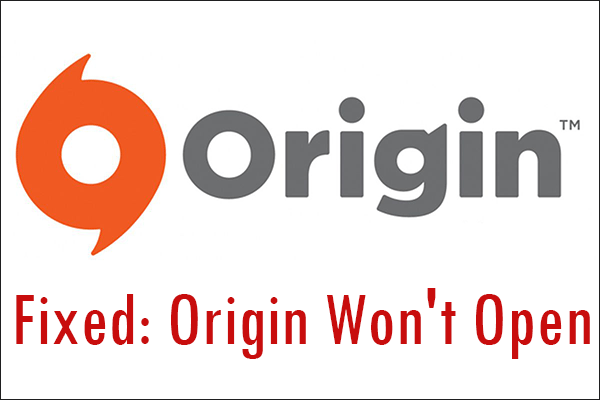 Origin won't open