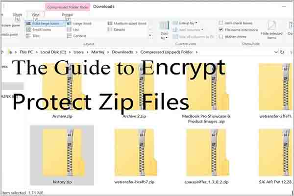 password protect zip file thumbnail