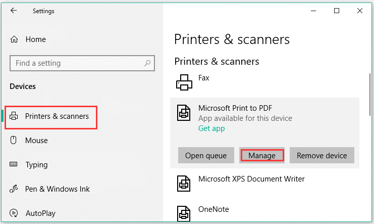 win 10 share printer