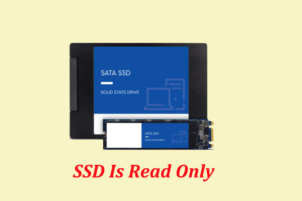 SSD is read only