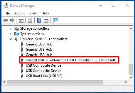 find your USB 3.0 driver name