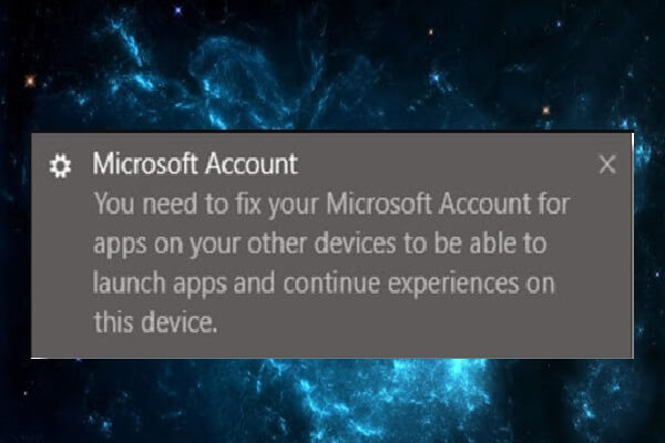 you need to fix your Microsoft account