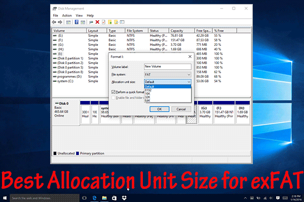 best allocation unit size for exfat mac and pc best allocation unit size for exfat mac and pc