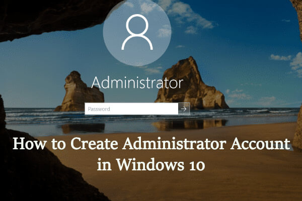 create administrator account