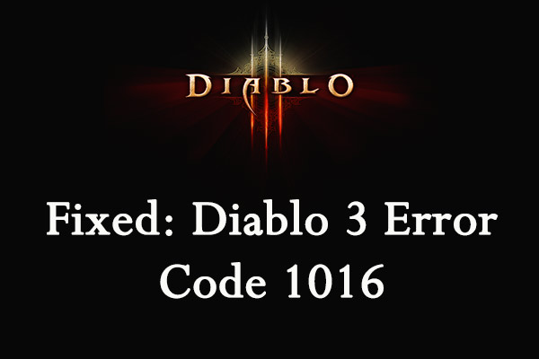 diablo 3 error code 1016 thumbnail