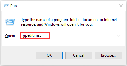 open the Local Group Policy Editor
