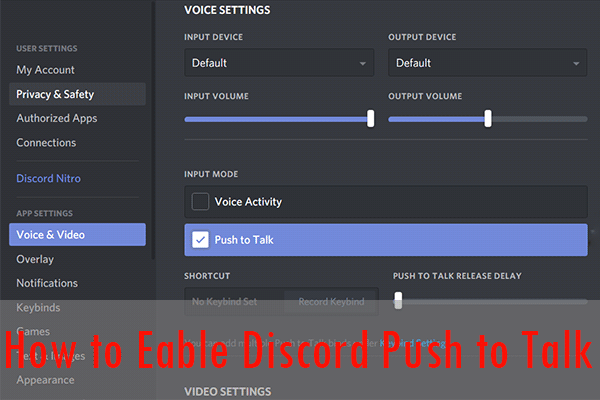 discord push to talk stops working