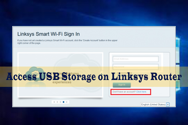 how to access USB storage on Linksys router