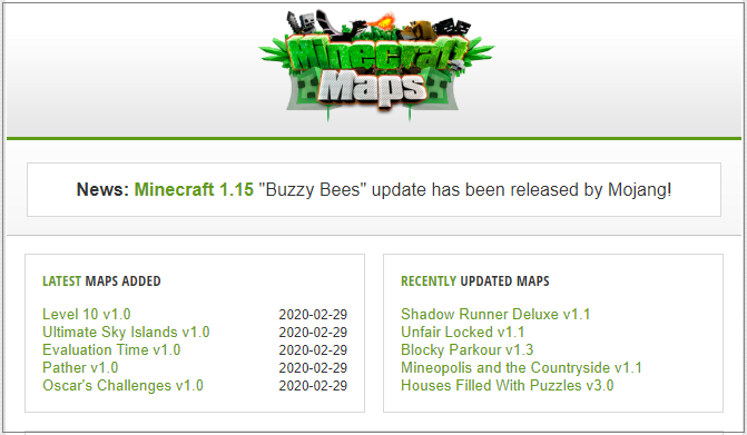 Install minecraft maps