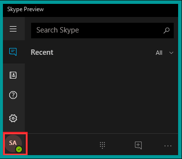 click the Profile icon