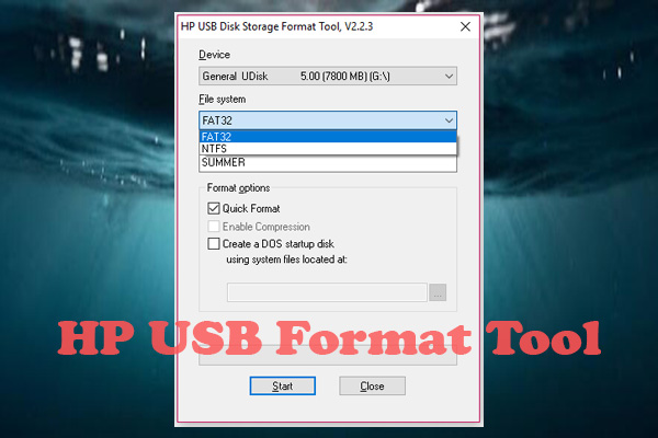 hp usb disk storage format tool thumbnail